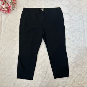 H&M - Black Slim Ankle Capri Formal Dress Pants 18